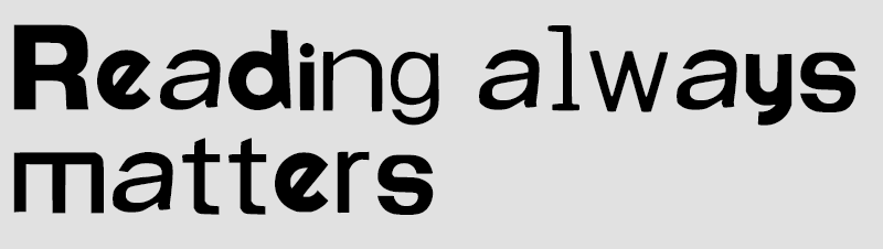 Reading Matter Regular specimen